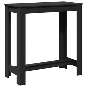 vidaXL Masă de bar, negru, 102x50x103,5 cm, lemn prelucrat