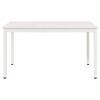 vidaXL Masă de dining Alb 140 x 80 x 75 cm Lemn de pin masiv