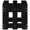 vidaXL Jardinieră grădină design gard negru 60x30x30 cm lemn masiv pin