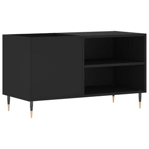 vidaXL Dulap pentru discuri, negru, 85x38x48 cm, lemn prelucrat