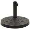 vidaXL Suport umbrelă de soare, bronz, 13 kg, polirășină, rotund