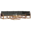 vidaXL Set de canapele de exterior cu pernă 6 pcs Natural și Antracit