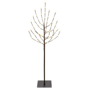 vidaXL Brad de Crăciun LED Negru 120 cm Oțel 100 LED-uri