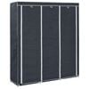 vidaXL Dulap cu bare și compartimente, negru, 150x45x175 cm