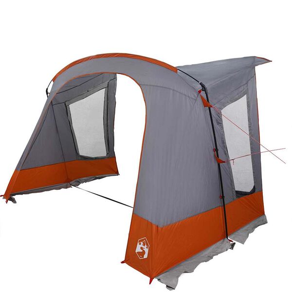vidaXL Cort pentru Caravane Gri și Portocalie 410 x 275 x 245 cm