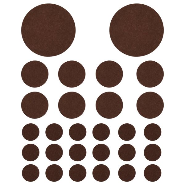 vidaXL Protecții autoadezive din pâslă pentru podea, 72 buc.