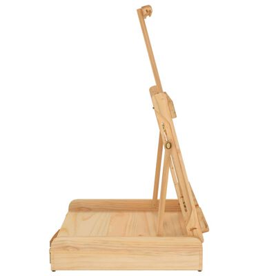 vidaXL Șevalet de masă cu sertar, 41,5x37x12 cm, lemn masiv de pin