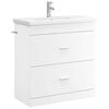vidaXL Set de mobilier pentru baie Alb 81 x 40 x 84,5 cm