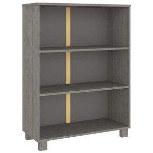 vidaXL Raft cărți &bdquo;HAMAR&rdquo; gri deschis 85x35x112 cm, lemn masiv de pin
