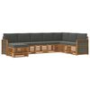 vidaXL Set de canapele de exterior 6 buc. Natural și Antracit