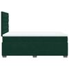 vidaXL Pat box spring cu saltea, verde &icirc;nchis, 120x190 cm, catifea