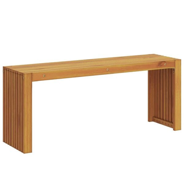 vidaXL bancă Ulei Natural 110 x 30 x 45 cm Lemn solid de tec