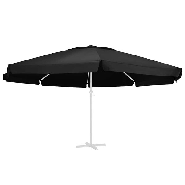 vidaXL P&acirc;nză de schimb umbrelă de soare de grădină negru 610 cm