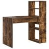 vidaXL Birou Stejar fumuriu Lemn prelucrat 113 x 54 x 120 cm