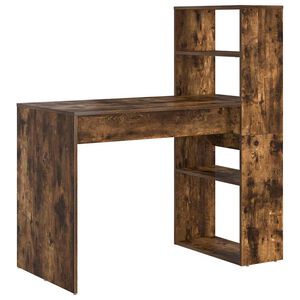 vidaXL Birou Stejar fumuriu Lemn prelucrat 113 x 54 x 120 cm