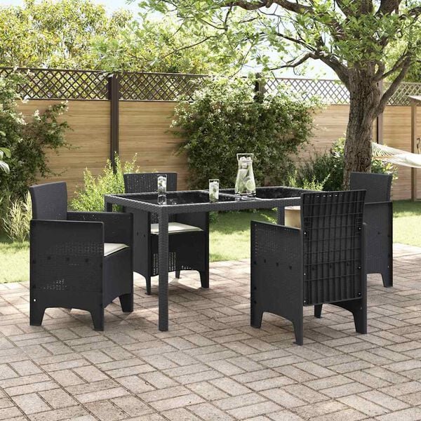 vidaXL Scaun pentru Grădină 4 pcs Antracit Dimensiune: 53 x 49 x 85 cm