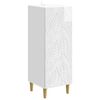 vidaXL Bufet Alb foarte lucios 33 x 34,5 x 90 cm Lemn prelucrat
