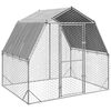 vidaXL Pui de găină cu acoperiș 2,5x2x2,25 m oțel galvanizat