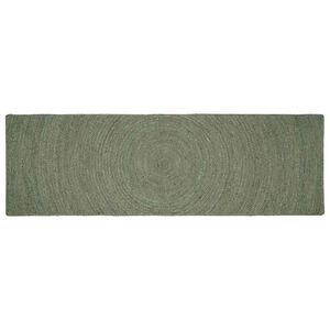 vidaXL Covoare de zonă Verde măsliniu 80 x 250 cm Iută
