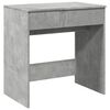 vidaXL Masă de toaletă cu oglindă, gri beton, 73x46,5x120 cm