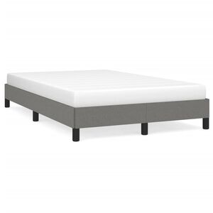 vidaXL Cadru de pat fără saltea, gri &icirc;nchis, 120x200 cm, textil