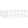 vidaXL Padoc pentru c&acirc;ini de exterior, 33,88 m&sup2;, oțel galvanizat