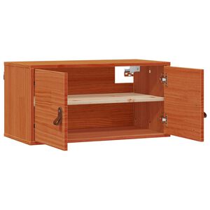 vidaXL Dulap de perete Maroniu cerat 80 x 30 x 30 cm Lemn de pin masiv