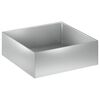 vidaXL Vază pentru Grădină Argintiu 60 x 60 x 20 cm Oțel Galvanizat