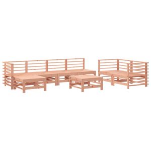 vidaXL Set mobilier relaxare grădină, 8 piese, lemn masiv Douglas