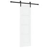 vidaXL Ușă glisantă 61 x 198,5 cm Lemn masiv de pin Alb și negru