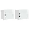 vidaXL Panou mașină de spălat vase Kalmar 2 pcs Alb lucios