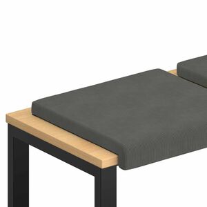 vidaXL Perna pentru bancă 4 buc. cord Gri &icirc;nchis Ad&acirc;ncime 35 cm