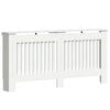 vidaXL Capac pentru radiator Alb lucios 172 x 19 x 81,5 cm