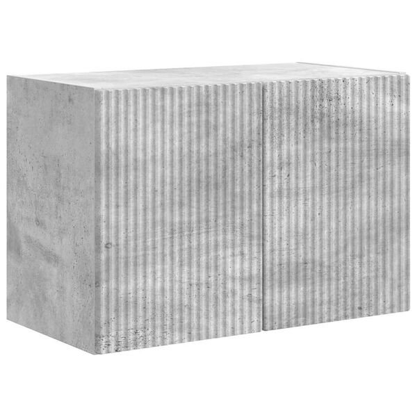 vidaXL Dulap TV de perete Pe perete Gri din beton 59,5 x 31 x 40 cm