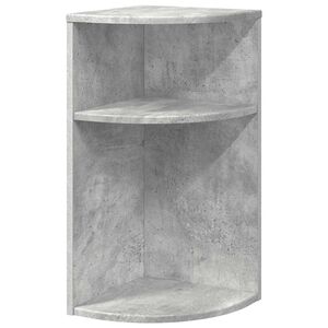 vidaXL Masă laterală Gri din beton 29,6 x 29,6 x 60 cm Lemn prelucrat