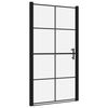 vidaXL Ușă de duș, negru, 100 x 178 cm, sticlă securizată