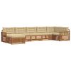 vidaXL Set de canapele de exterior 7 buc. Natural și Bej