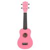 vidaXL Set ukulele Soprano pentru copii, cu husă, roz, 23"