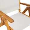 vidaXL Set mobilier de grădină, 9 piese, lemn masiv acacia/textilenă
