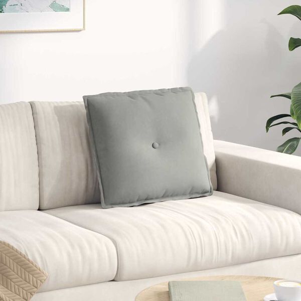 vidaXL Perna pentru spate Gri deschis 50 x 45 cm