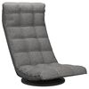 vidaXL Scaun de podea pivotant, gri deschis, material textil