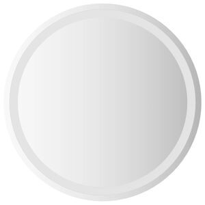 vidaXL Oglindă de baie cu LED Transparent &Oslash; 60 cm sticlă securizată