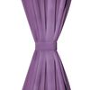 vidaXL Draperii micro-satin cu bride, 2 buc, 140 x 245 cm, violet
