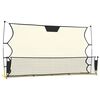vidaXL Plasă rebounder fotbal, negru și galben 183x85x120 cm poliester