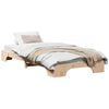 vidaXL Cadru de pat natural 100 x 200 cm Lemn de pin masiv