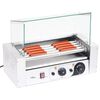 vidaXL Aparat hot-dog 5 role cu capac din sticlă 1000 W