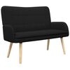 vidaXL Canapea cu 2 locuri Negru 115 x 61 x 87 cm Boucl&eacute;