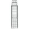 vidaXL Coșuri gabion arcuite 14 buc, 200x30x100/120 cm fier galvanizat