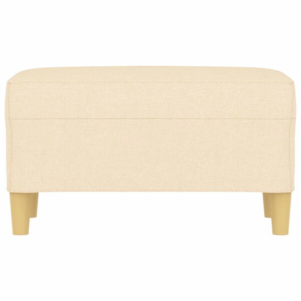 vidaXL Bancă, crem, 70x35x41 cm, textil