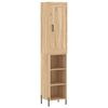 vidaXL Dulap &icirc;nalt, stejar sonoma, 34,5x34x180 cm, lemn prelucrat